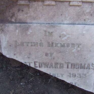 THOMAS Albert Edward -1933