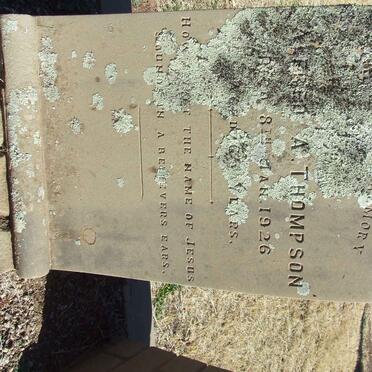 THOMPSON Alfred A. -1926 &amp; Johanna M.P. 1880-1941