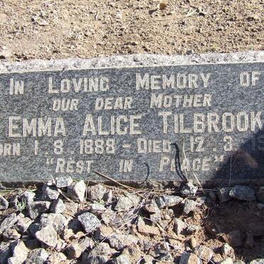 TILBROOK Emma Alice 1888-1965