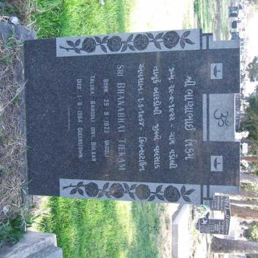 TIEKAM Sri Bhananbhai 1922-1964