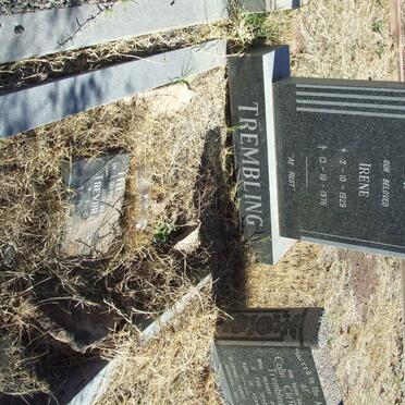 TREMBLING Trevor Cecil 1934-1990 &amp; Irene 1929-1976