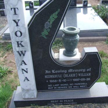 TYOKWANA Mzimkulu William 1958-1997