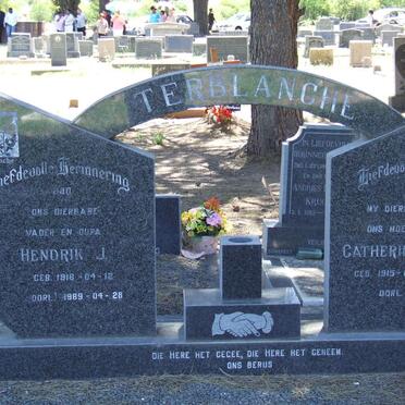TERBLANCHE Hendrik J. 1918-1989 &amp; Catherina M. BOTHA 1915-1982