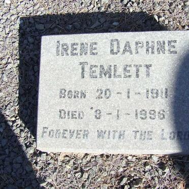 TEMLETT Irene Daphne 1911-1996