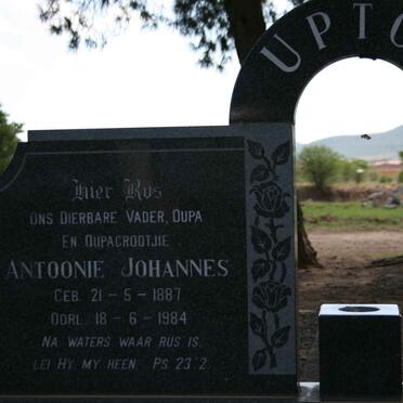 UPTON Antoonie Johannes 1887-1984