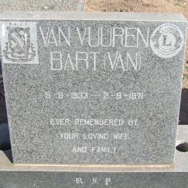 VUUREN Bart, van 1933-1971