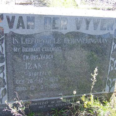 VYVER Izak C., van der 1920-1965