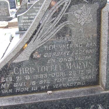 VYVER Christoffel Marais, van der 1893-1957 &amp; Dorothea Maria JOUBERT 1894-1981