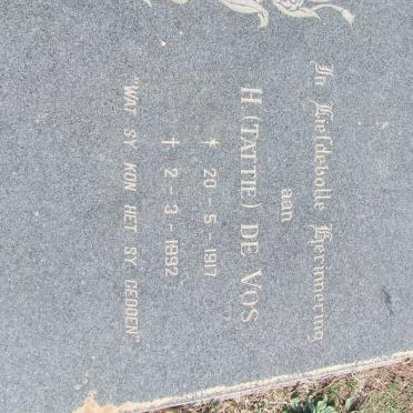 VOS H., de 1917-1992