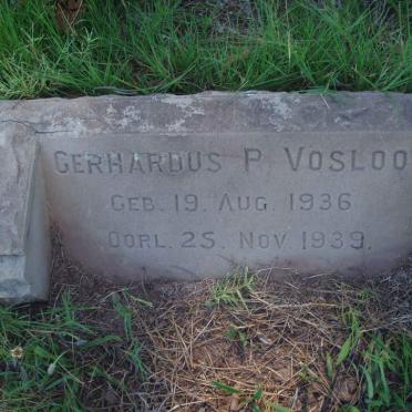 VOSLOO Gerhardus P. 1936-1939