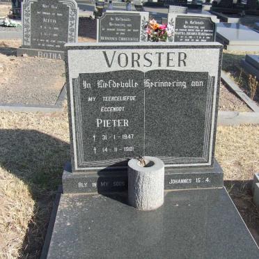 VORSTER Pieter 1947-1981