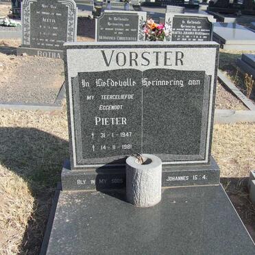 VORSTER Pieter 1947-1981