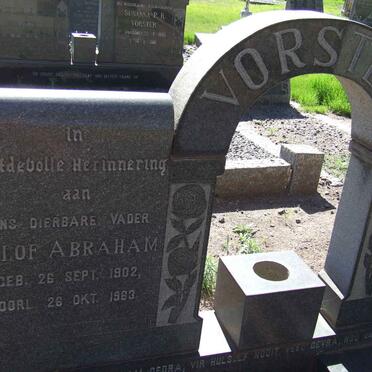 VORSTER Olof Abraham 1902-1963