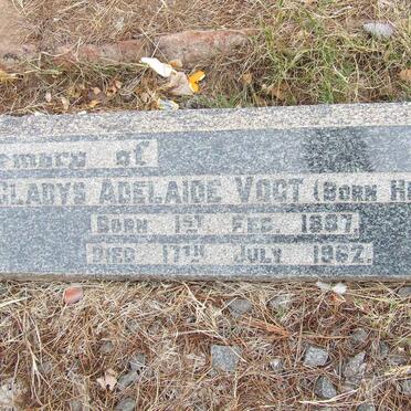 VOGT Gladys Adelaide nee HUGHES 1887-1962