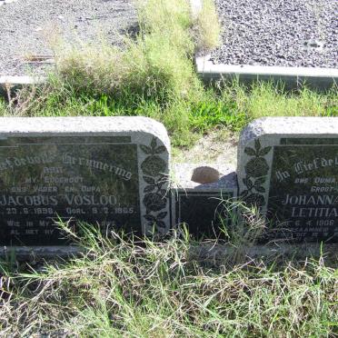 VOSLOO Jacobus 1898-1965 &amp; Johanna Elizabeth Letitia 1906-2004
