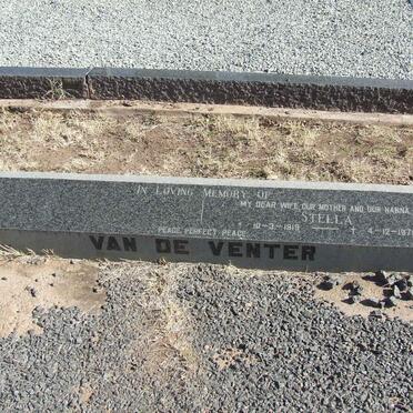 VENTER Stella, van de 1919-1979