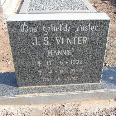 VENTER J.S. 1932-1994