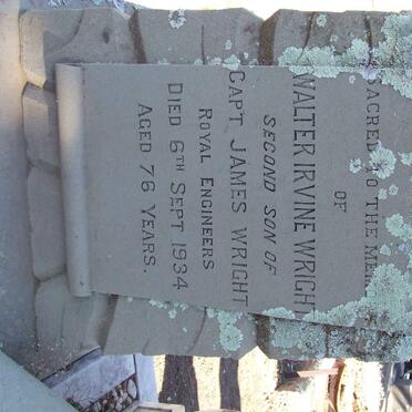 WRIGHT Walter Irvine -1934