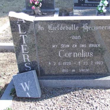 WALTERS Cornelius 1929-1983