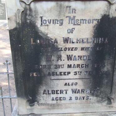 WARDLE Louisa Wilhelmina 1874-1913 :: WARDLE Albert 