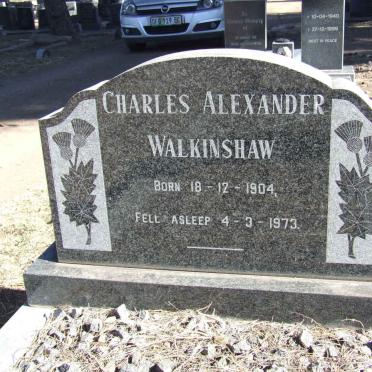 WALKINSHAW Charles Alexander 1904-1973