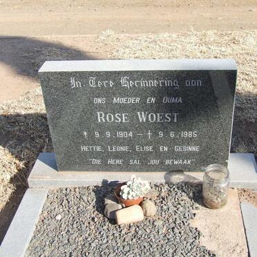 WOEST Rose 1904-1985