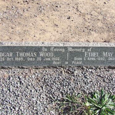 WOOD Edgar Thomas 1889-1966 &amp; Ethel May 1892-1987
