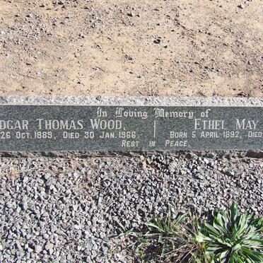 WOOD Edgar Thomas 1889-1966 &amp; Ethel May 1892-1987