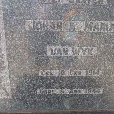 WYK Johanna Maria, van 1914-1944