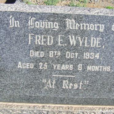 WYLDE Fred E. -1934