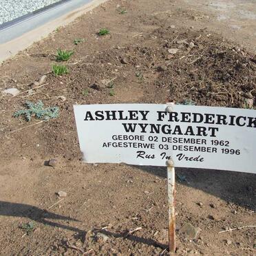 WYNGAART Ashley Frederick 1962-1996