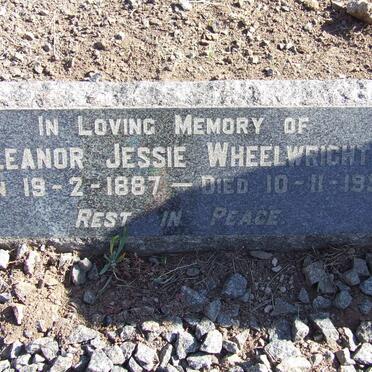 WHEELWRIGHT Eleanor Jessie 1887-1955