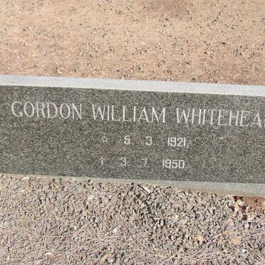 WHITEHEAD Gordon William 1921-1950