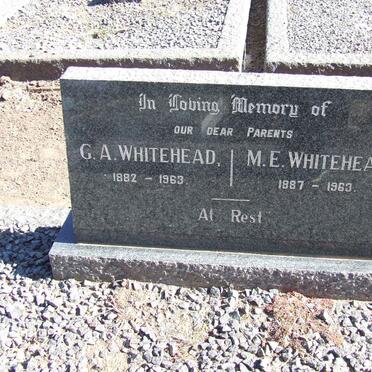 WHITEHEAD G.A. 1882-1963 &amp; M.E. 1887-1963