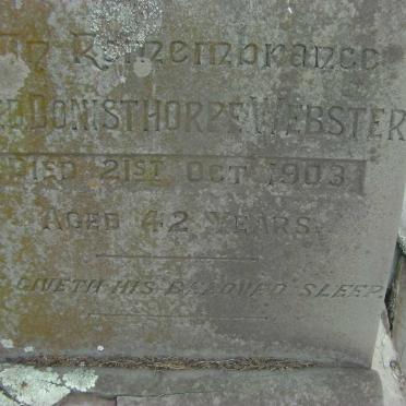 WEBSTER Fred Donisthorpe 1861-1903