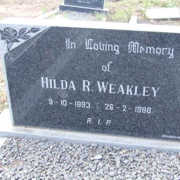 WEAKLEY Hilda R. 1893-1980