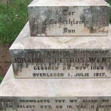 WENTZEL Johannes Petrus 1863-1917