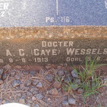 WESSELS A.C. 1913-1976