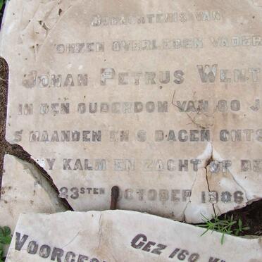 WENTZEL Johan Petrus -1906