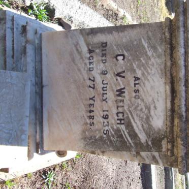 WELCH C.V. -1935 &amp; Annie Elizabeth -1926