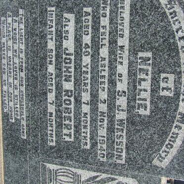 WESSON Nellie -1940 :: WESSON John Robert,