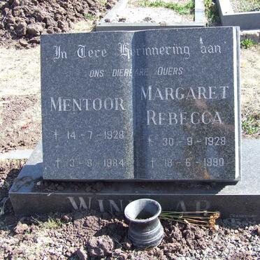 WINNAAR Mentoor 1928-1984 &amp; Margaret Rebecca 1928-1990
