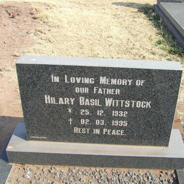 WITTSTOCK Hilary Basil 1932-1995
