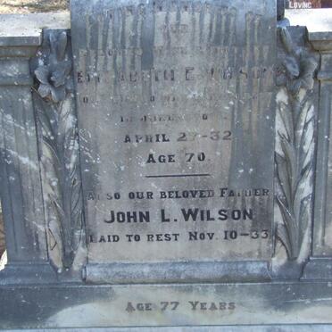 WILSON John L. -1933 &amp; Elizabeth E. -1932