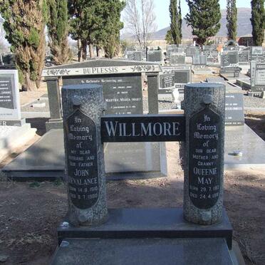 WILLMORE John Devalance 1910-1980 &amp; Queenie May 1912-1991,