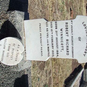 WINNICOTT Robert Richard 1884-1933 