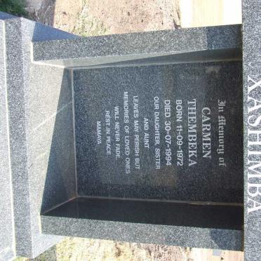 XASHIMBA Carmen Thembeka 1972-1994