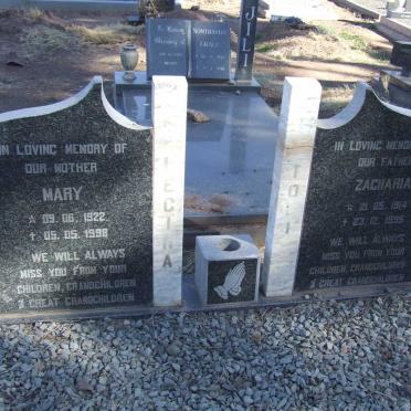 ? Zacharia 1914-1995 &amp; Mary 1922-1998