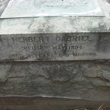 ? Charles William -1887 :: ? Arthur Herman -1894 :: ? Herbert Gabriel -1894