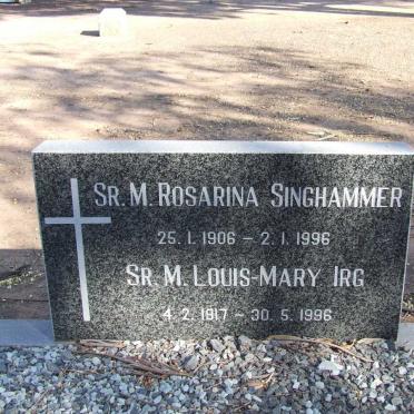 SINGHAMMER Rosarina 1906-1996 :: IRG Louis-Mary 1917-1996